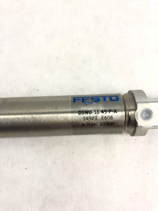 NEW FESTO DSNU-16-45-P-A 14323 E608 10 BAR AIR CYLINDER, FAST SHIP! (H297) 2