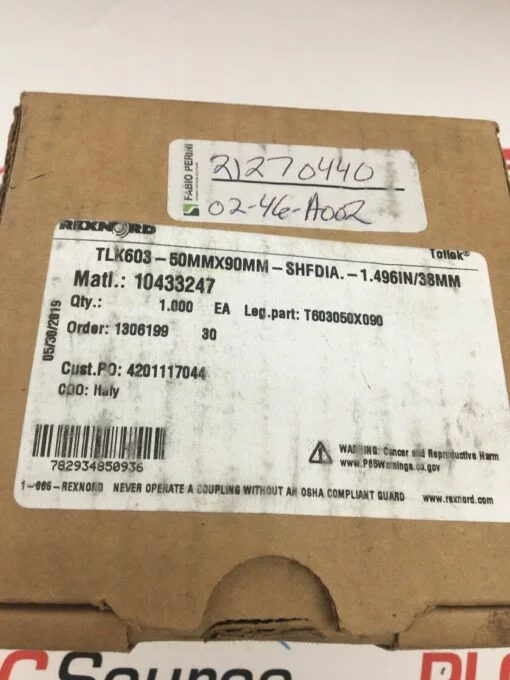 REXNORD TOLLOK TLK603-50MMX90MM-SHF EXTERNAL LOCK, SELF-CENTER SHRINK DISK - Image 2