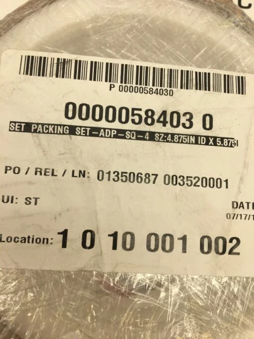 AMERASEAL 58403 SET-ADP-SQ-4 MECHANICAL VALVE / PUMP PACKING SET - Image 4
