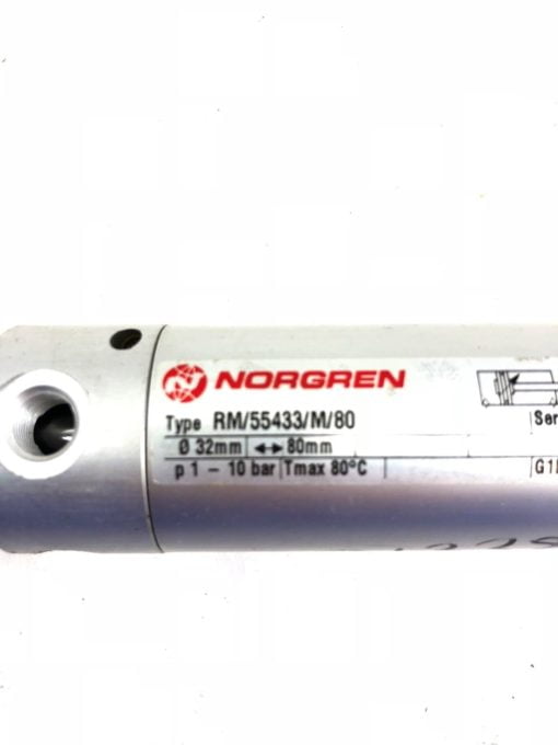 NEW NORGREN RM/55433/M/80, 32X80MM, P1-10 BAR AIR CYLINDER, FAST SHIP! (H297) 2