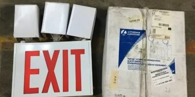 LITHONIA LIGHTING LHXNYW1R EMERGENCY EXIT 120/277V
