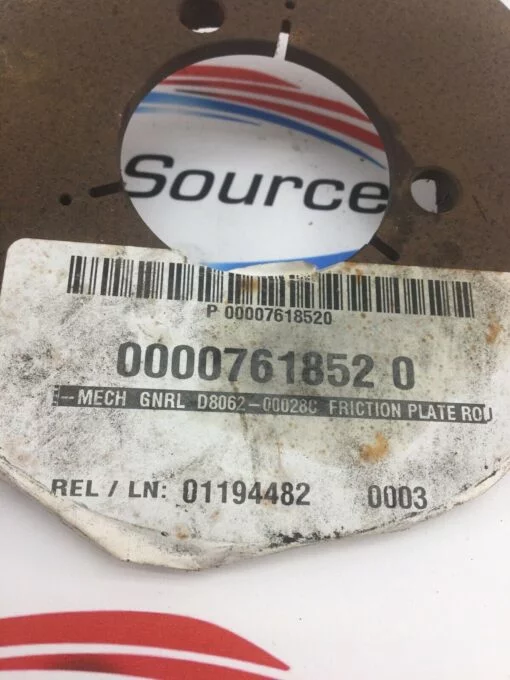 KPM-2 WINDER D8062-00028C 6" DIA FRICTION PLATE - Image 3