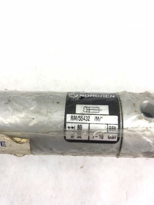 NEW NORGREN RM/55432/M/80, 32X80MM, P1-10 BAR AIR CYLINDER, FAST SHIP! (H343) 2