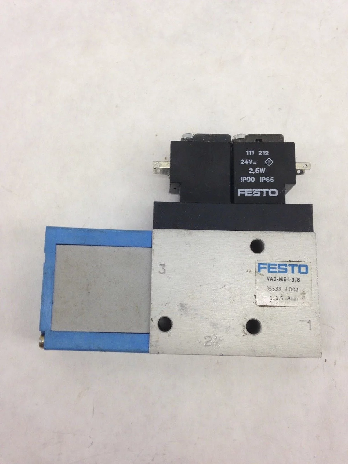 FESTO ELECTRIC VAD-ME-I-3/8 VACUUM SUCTION NOZZLE PNEUMATIC (A838) 1
