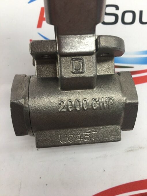 JAMESBURY 1/4" SS-9FB-3600XTB BALL VALVE 2000CWP U0437 - Image 3