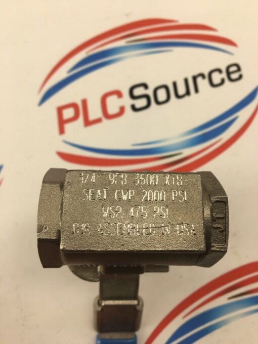 JAMESBURY 1/4" SS-9FB-3600XTB BALL VALVE 2000CWP U0437 - Image 4