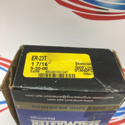 SEALMASTER GOLD LINE ER-23T 1-7/16'’ SKWEZLOCK INSERT BEARING - Image 2