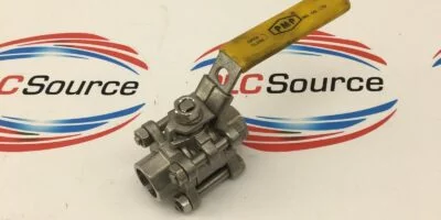 PMP A301 3-PIECE BALL VALVE, FULL PORT 3/8" 1000WOG CF8M  LOT OF 3