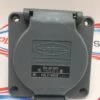HUBBELL HBL2740SW SAFETY-SHROUD FLIP-LID TWIST-LOCK RECEPTACLE 30A 600V