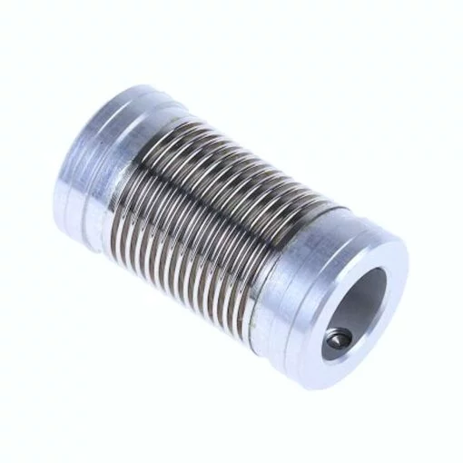 RS 748-263 NICKEL BELLOWS COUPLER SIZE 17 3/8” X 3/8” BORE