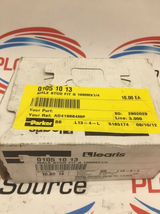 PARKER LEGRIS 01051013 MALE STUD FITTINGS G 10MM X 1/4 AD419664MP - Image 2