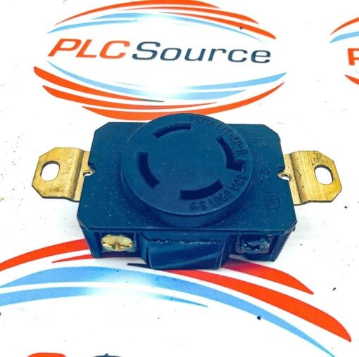 NEMA LI7-30-R 30A 600V BRASS FEMALE TWIST LOCK RECEPTACLE