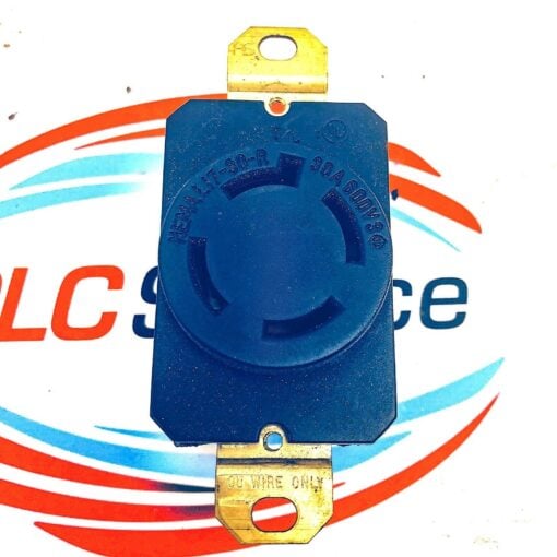 NEMA LI7-30-R 30A 600V BRASS FEMALE TWIST LOCK RECEPTACLE - Image 3