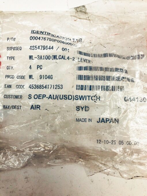 OMRON WL-3A100 SS ACTUATOR LEVERS (for WLCAL4-2 LIMIT SWITCH) 4-PACK - Image 2