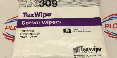 TEXWIPE TX309 COTTON WIPERS 150 WIPERS 9X9”  2-PACKS