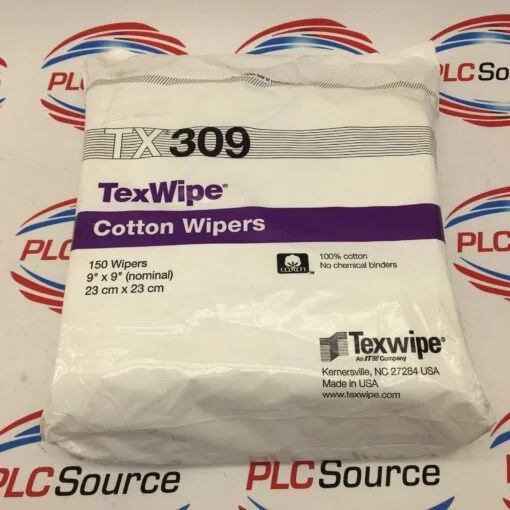 TEXWIPE TX309 COTTON WIPERS 150 WIPERS 9X9”  2-PACKS