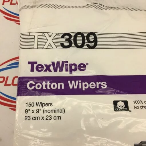 TEXWIPE TX309 COTTON WIPERS 150 WIPERS 9X9”  2-PACKS - Image 2