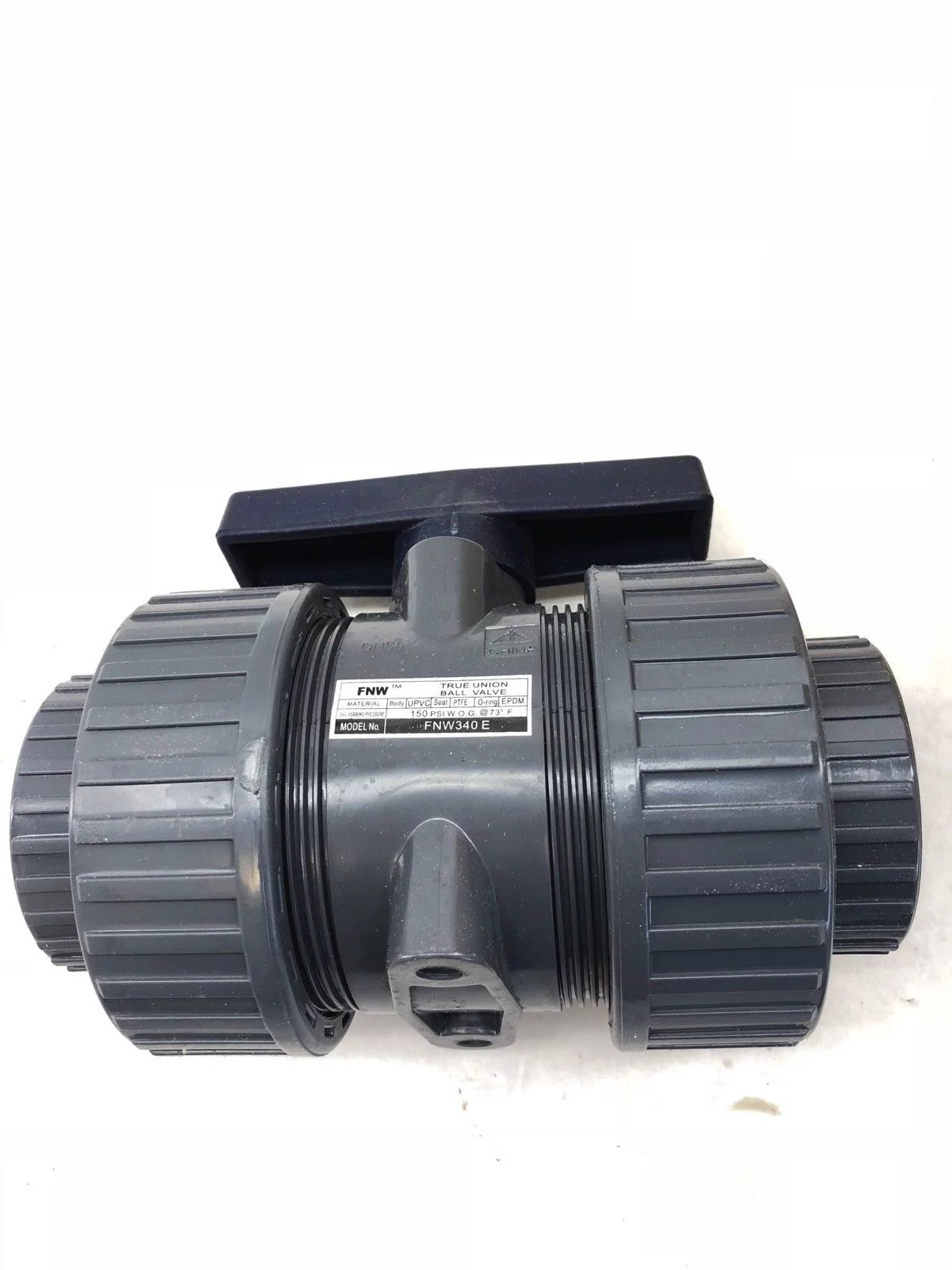 NEW IN BOX FNW FNW340EK TRUE UNION PTFE SEAT EPDM PVC 2″ NPT BALL VALVE (B426) 1