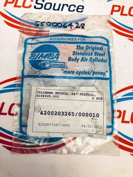 BIMBA R158925.001 SOLID STATE CYLINDER SWITCH 24" PIGTAIL