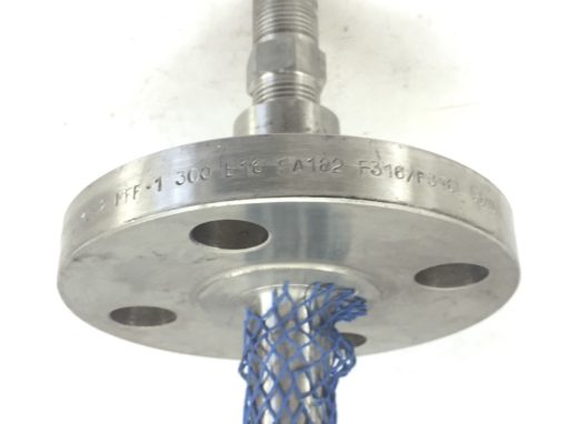 NNB! 36901 SS THERMOWELL 11â? 4-BOLT FLANGE 3/4″NPT 1092 MFF-1300B16 SA182 (B69) 3
