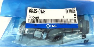 LOT OF 5 NEW IN BAG SMC KK3S-01MS COUPLER, MALE THREAD, FAST SHIP! (A844) 1