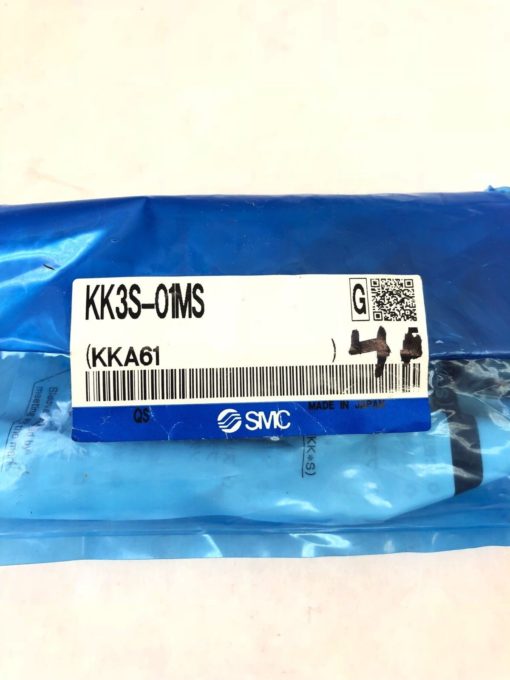 LOT OF 4 NEW IN BAG SMC KK3S-01MS COUPLER, MALE THREAD, FAST SHIP! (A844) 2