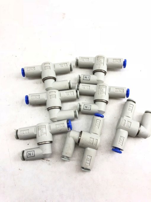 LOT OF 7 NEW SMC VR1210F PNEUMATIC SHUTTLE CHECK VALVE 3 PORTS, FAST SHIP! (A844 1