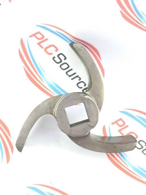 LADISH TRI-CLOVER PUMP 3-VANE SS OPEN IMPELLER 5-1/4”OD X 1-3/4”D X 3/4” SHAFT - Image 2