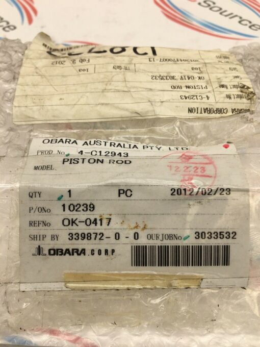 OBARA ROBOTICS 4-C12943 PISTON ROD OK-0417.3033532 - Image 2