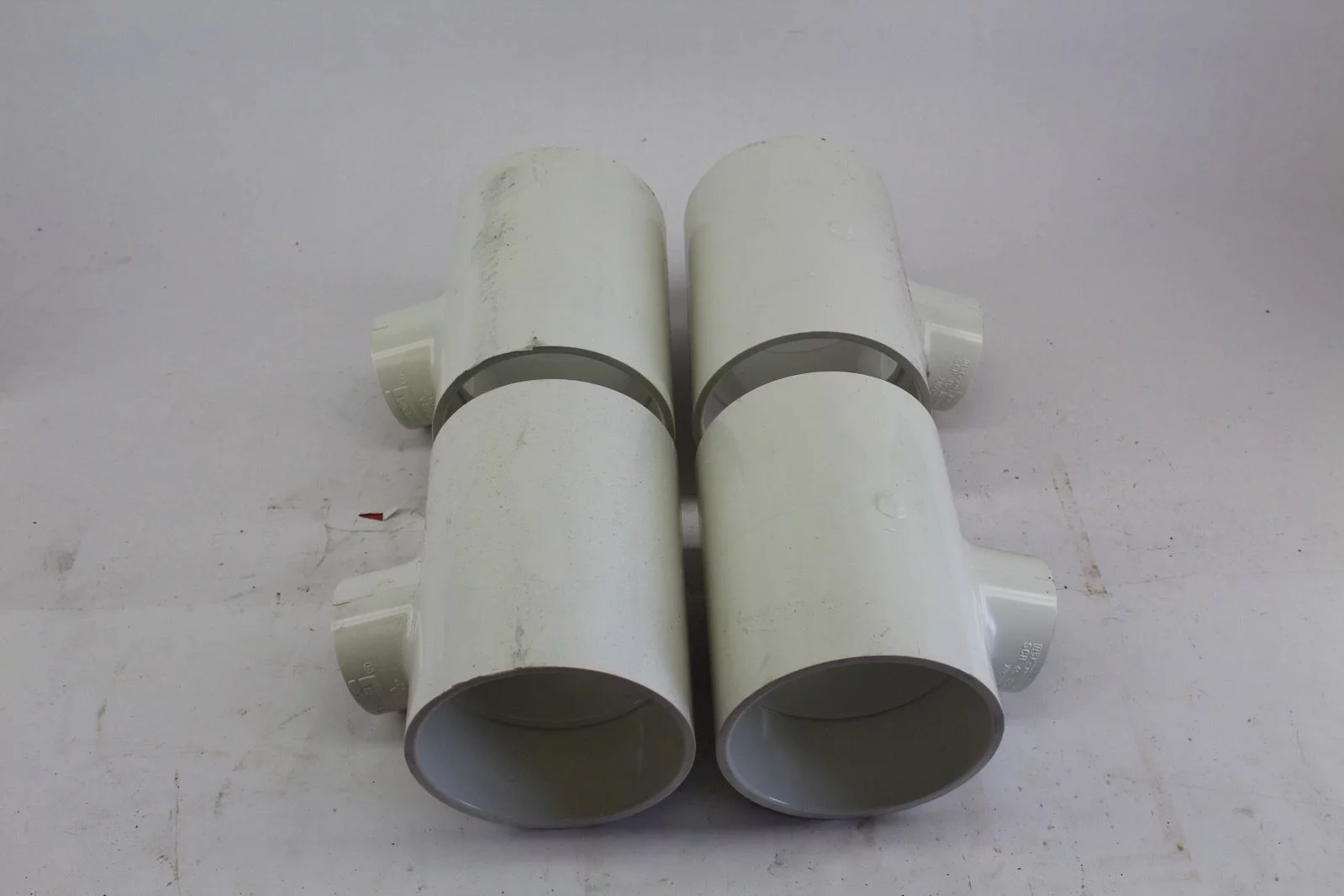 SPEARS 4x4x2 PVC SLIP TEEÂ FITTINGÂ SCHÂ 40 LOT OF 13 (B238) 1