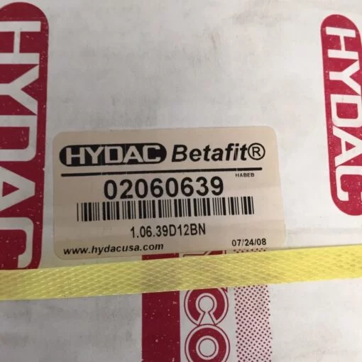HYDAC BETAFIT 1.06.39D12BN 02060639 HYDRAULIC FILTER
