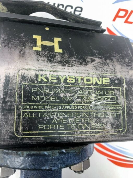 KEYSTONE BUTTERFLY VALVE FIG 9-186 PN-10 BODY G.G. 25, ACTUATOR 790-003 - Image 4