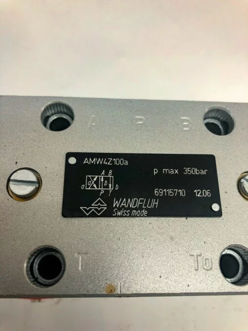 WANDFLUH AMW4Z100A 69115710 HYDRAULIC VALVE - Image 4