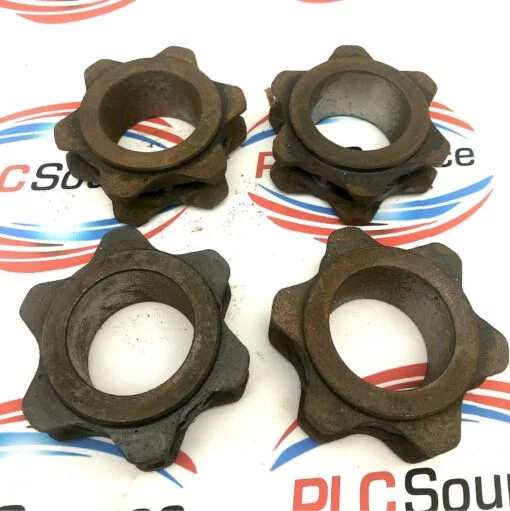EISENMANN 3-1/2" W 3/4" BORE TOP DEFLECTION WHEELS LOT OF 4