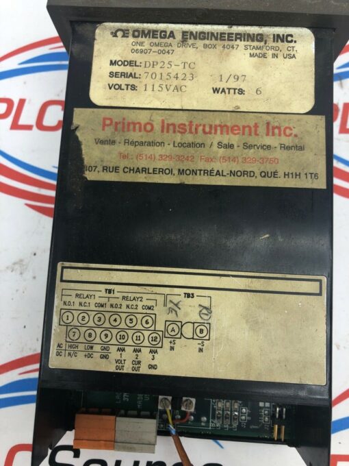 OMEGA ENGINEERING DP25-TC 115VAC 6 WATTS - Image 2