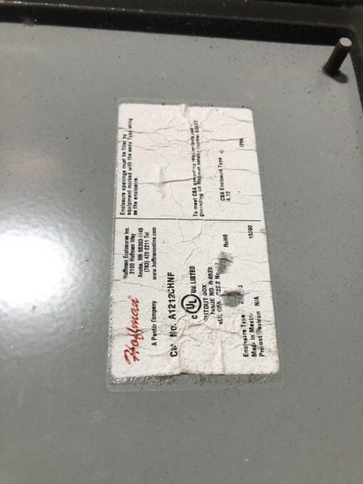 HOFFMAN A1212CHNF ENCLOSURE CONTINUOUS HINGE - Image 3