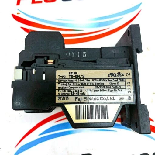 FUJI ELECTRIC TR-0N/3 0.24-0.36A THERMAL OVERLOAD RELAY - Image 3