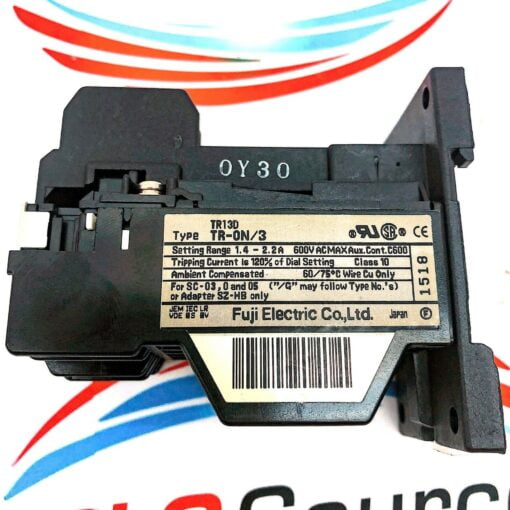 FUJI ELECTRIC TR-0N/3 1.4/2.2A THERMAL OVERLOAD RELAY - Image 3