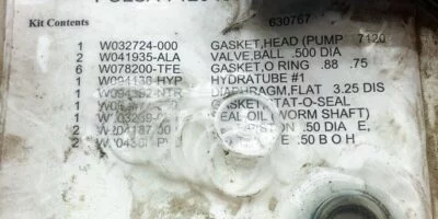 IDEX PULSA SERIES KPEDHHE 7120 .500. 650262 KOP KIT