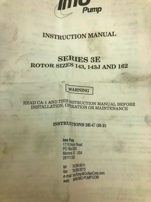 IMO PUMP 1000004156 PUMP REPAIR KIT, SERIES 3E, 143, 143J, 162 - Image 5