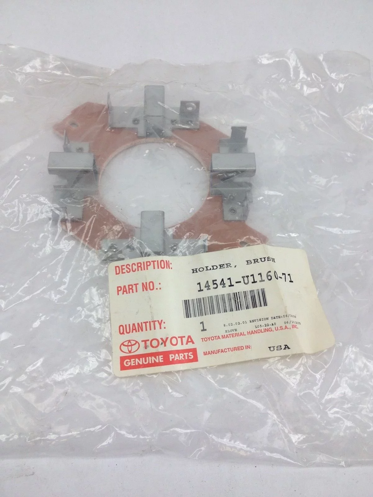 NIB! GENUINE TOYOTA 14541-U1160-71 BRUSH HOLDER FAST SHIP! (H142) 1