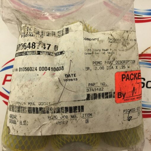 PCMC 00837A1482 ROLLER 2.00 DIA X 0.25 W  6-PACK - Image 3