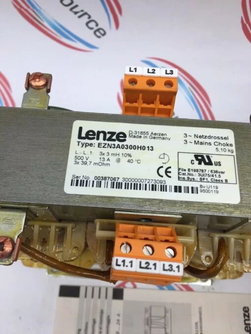 LENZE EZN3A0300H013 500V 13A MAINS LINE CHOKE - Image 4