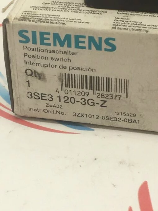 SIEMENS 3SE3 120-3G-Z POSITION LIMIT SWITCH - Image 2