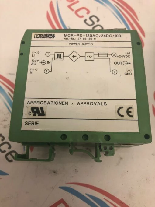 PHOENIX CONTACT MCR-PS-120AC/24DC/100 POWER SUPPLY 2786869 - Image 2