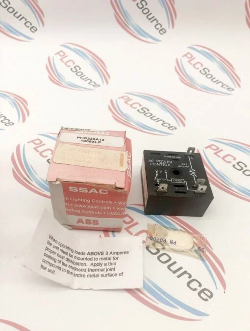 SSAC PHS230A10 1009XLF 230V 10A AC SOLID STATE CONTROL