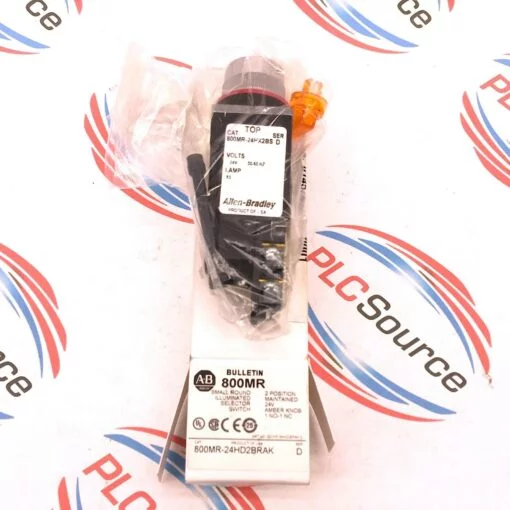 ALLEN BRADLEY 800MR-24HD2BRAK SERIES D AMBER SELECTOR SWITCH