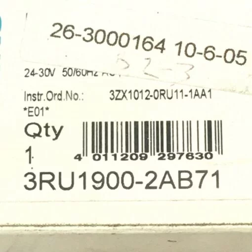SIEMENS 3RU1900-2AB71 REMOTE RESET MODULE - Image 3