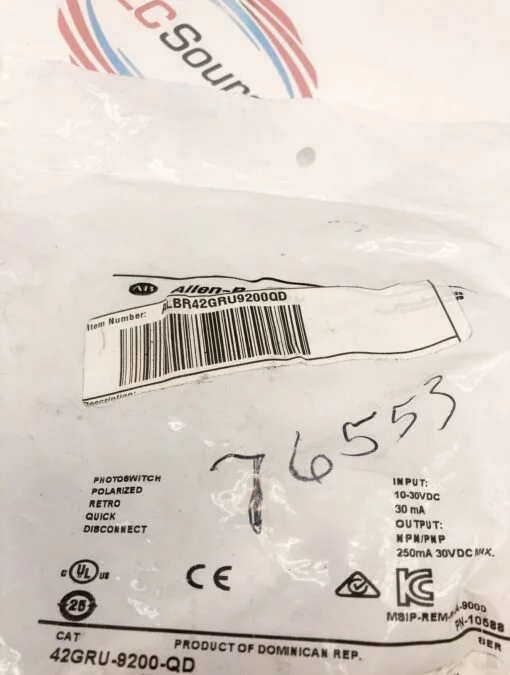 ALLEN BRADLEY 42GRU-9200-QD SERIES B PHOTOSWITCH PHOTOELECTRIC SENSOR - Image 2
