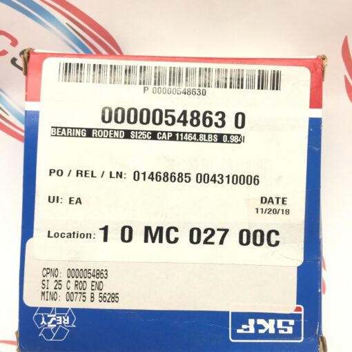 SKF EXPLORER SI25C ROD END BEARING, Rt Hand, Female - Image 3